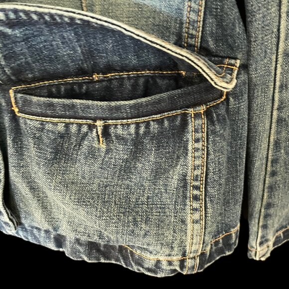 Vintage Y2K 2002 GAP Denim Jacket Size Small 100% Cotton Hong Kong - Picture 5 of 7